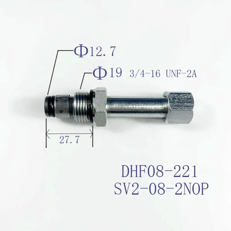 2-pozícia 2-pásmový Normálne Otvoriť DHF08-221 SV08-21 SV08-2NOP Hydraulické Závitové Kazety Elektromagnetický Ventil