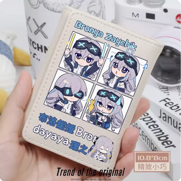 Anime Honkai Vplyvu 3 Elysia Módne Wallet PU Kabelku Karty, Mince Hasp Peniaze Taška Cosplay Darček B192
