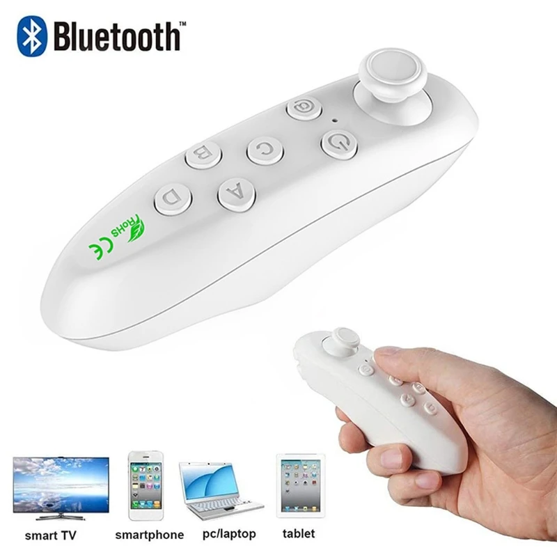 Bezdrôtové Bluetooth Gamepad Aktualizácia VR Diaľkové ovládanie Pre Android Ovládač gamepad Ovládanie Pre 3D Okuliare VR BOX Shinecon