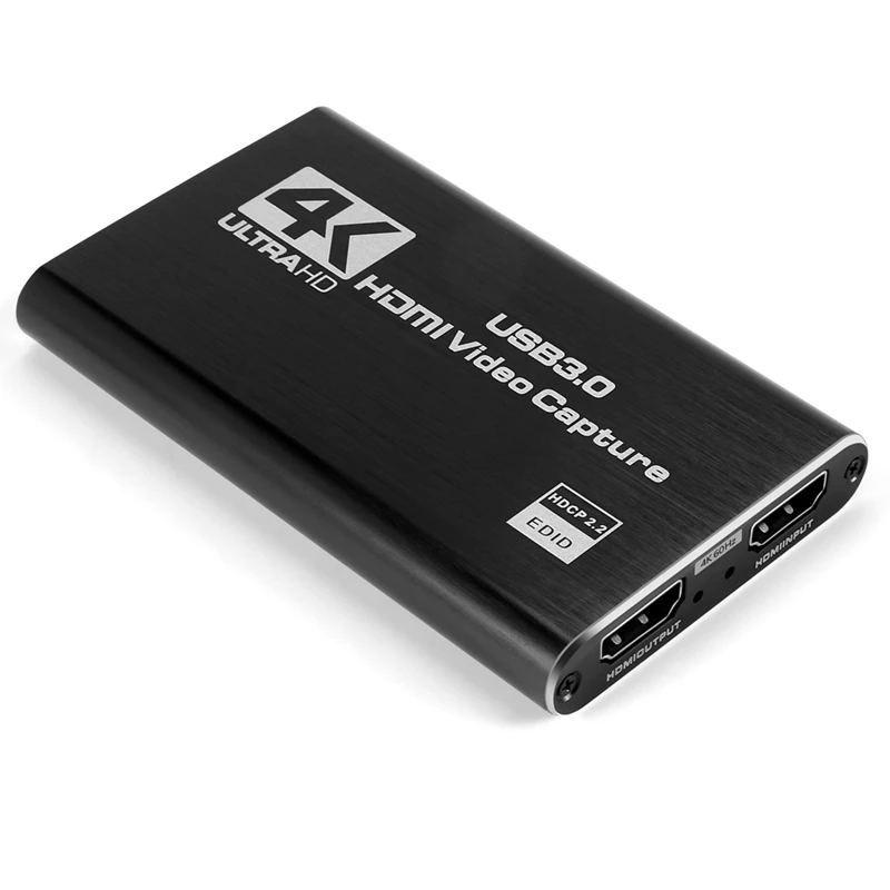 Hra Zachytiť Karta, USB 3.0 4K Audio Video Zachytiť Kartu S Loop-Out 1080P 60FPS Live Streaming Pre PS4, Prepínač